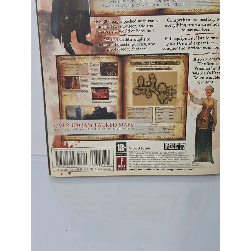 Dragon Age Origins Official Prima Game Guide Book Xbox 360 PS3 PC 2009